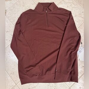 NWT Kenneth Cole Men's Chocolate 3/4 Zip